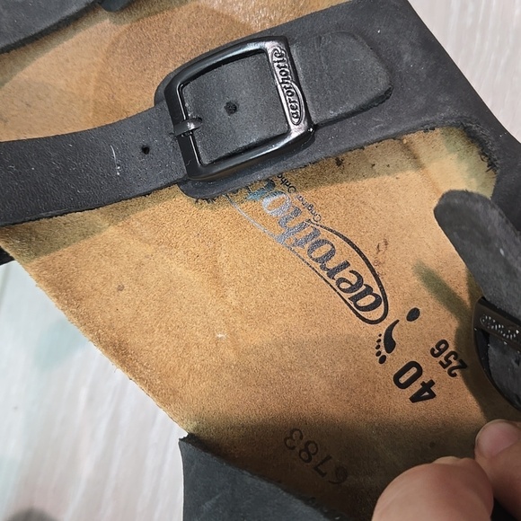 Aerothotic Women Florida Leather sandal slide flats shoes sz 40/9 - Picture 8 of 13